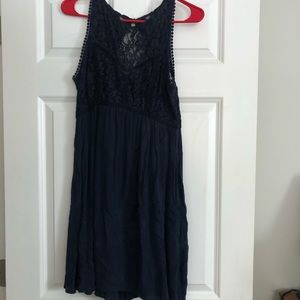 Navy Abercrombie & Fitch mid length dress